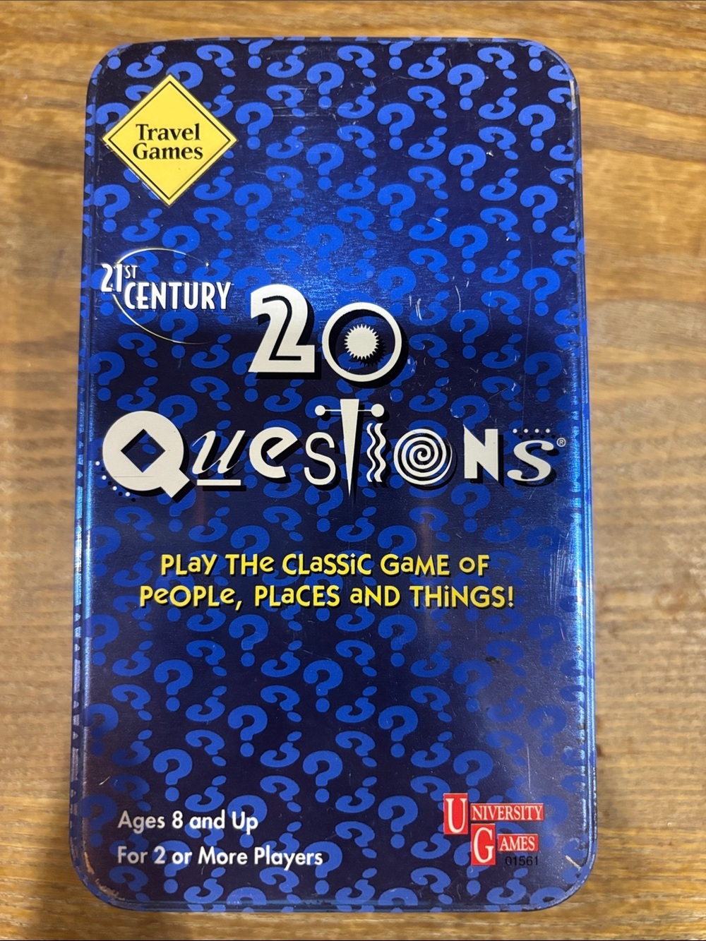 20 Questions Travel Game - Blue Tin